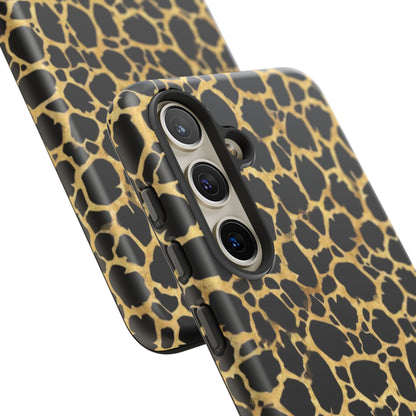 Giraffe Print Tough Phone Case — Durable Leopard-Style Protective Cover