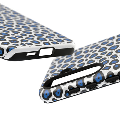 Blue Leopard Print Phone Case – Tough Protective Cover
