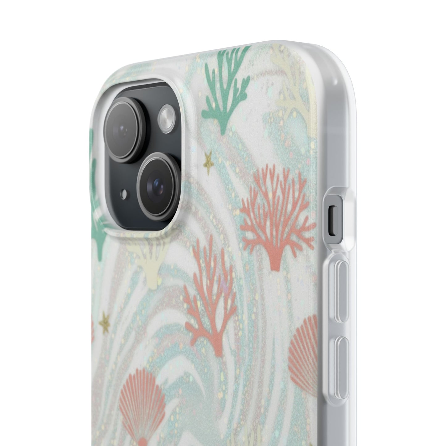 Pastel Seashell Phone Case — Coral Reef Wave iPhone Cover