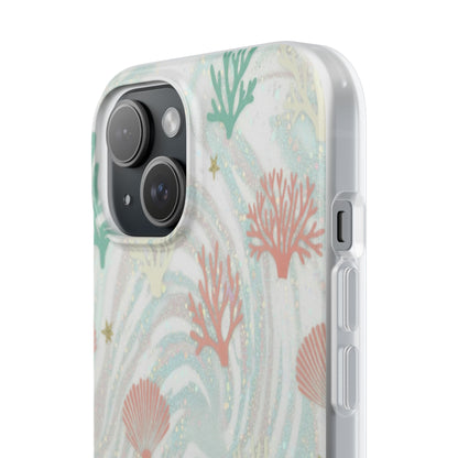 Pastel Seashell Phone Case — Coral Reef Wave iPhone Cover
