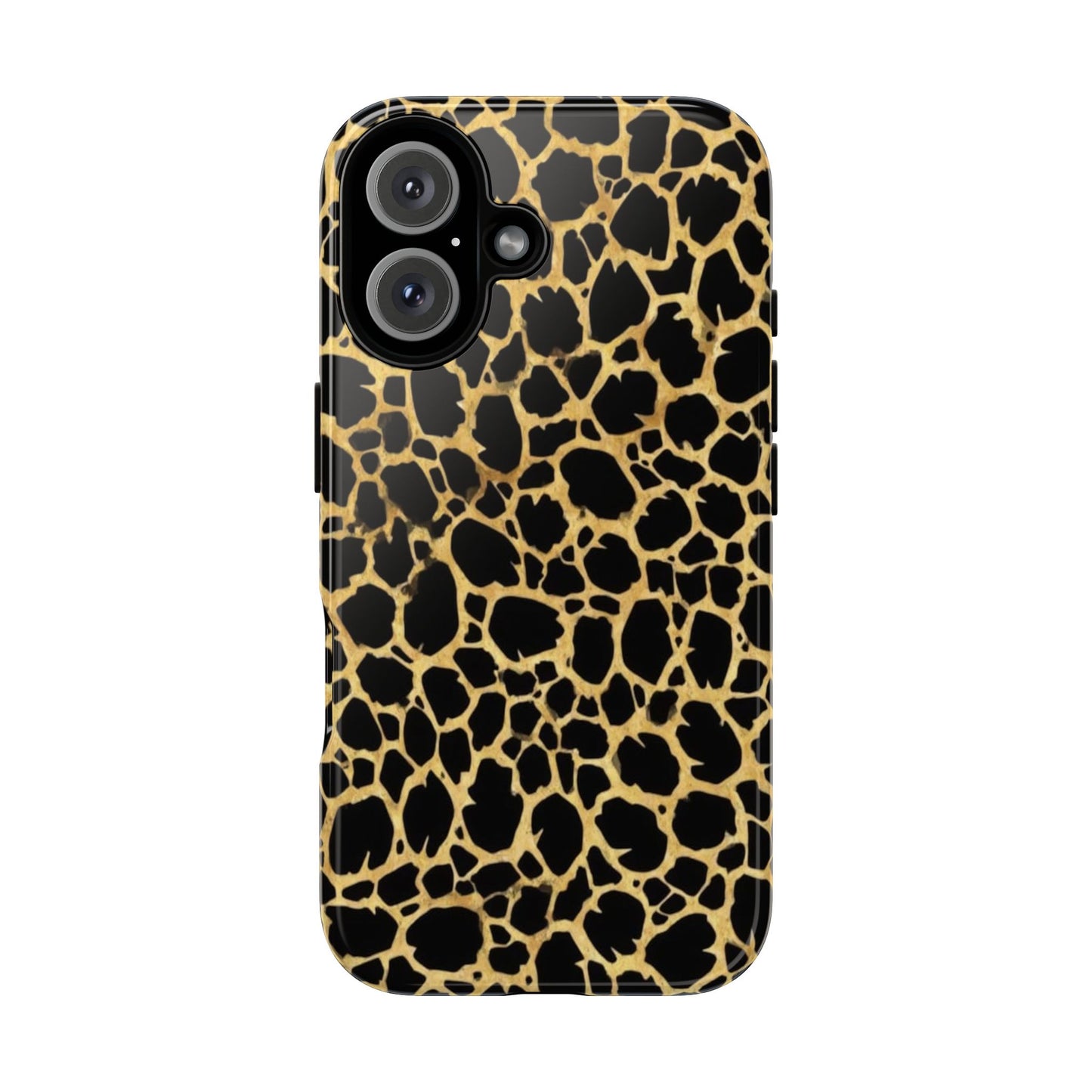 Giraffe Print Tough Phone Case — Durable Leopard-Style Protective Cover