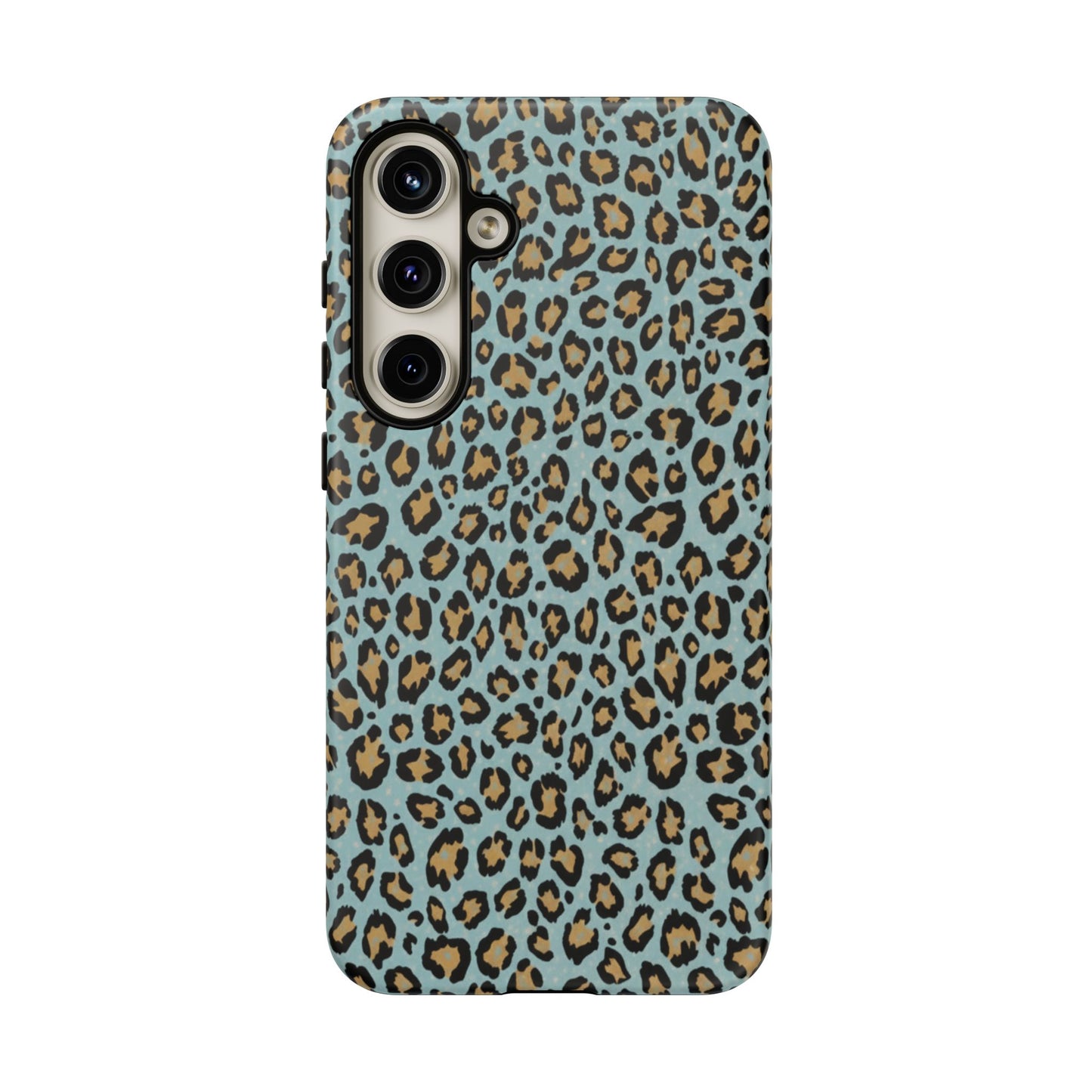Leopard Print Tough Phone Case - Blue Cheetah Protective Cover