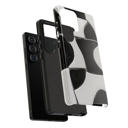 Black & White Abstract Pattern Tough Phone Case