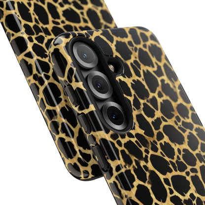 Giraffe Print Tough Phone Case — Durable Leopard-Style Protective Cover