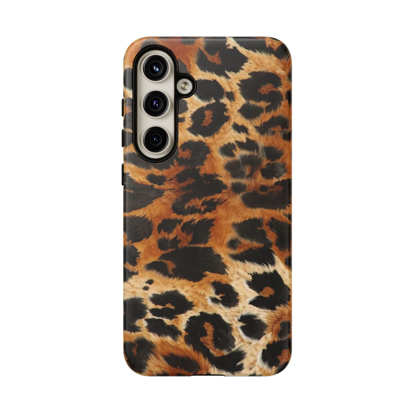 Leopard Print Tough Phone Case – Rugged Protective iPhone Cover