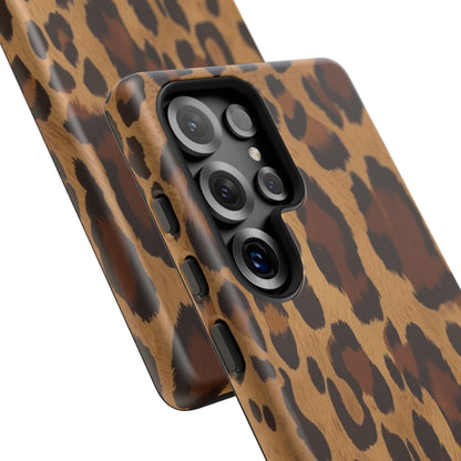 Leopard Print Tough Phone Case — Durable Animal Print Protective Cover