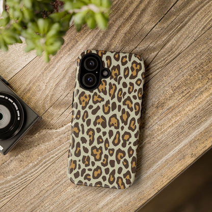 Leopard Print Tough Phone Case — Durable Protective Animal Print Case