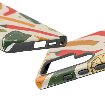 Spicy Peppers Phone Case – Colorful Chili, Lime & Citrus Pattern