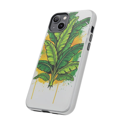 Tropical Banana Leaf Phone Case — Vibrant Green Plant Protector