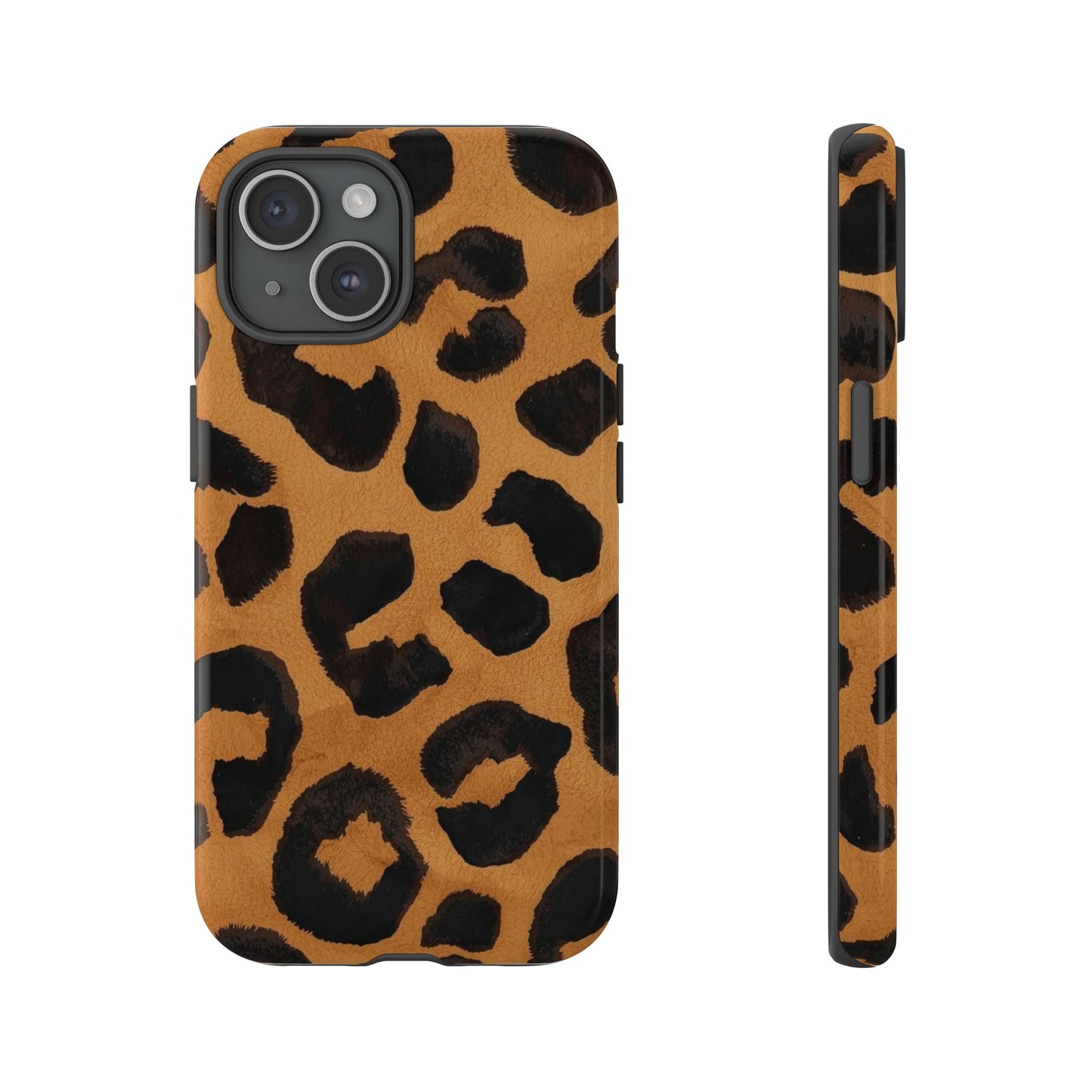 Leopard Print Tough Phone Case — Protective Animal Print iPhone Case