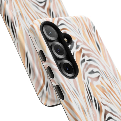 Tough Case — Neutral Watercolor Tiger Stripe Phone Case