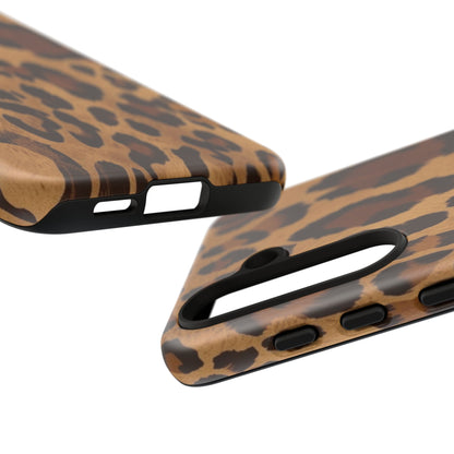 Leopard Print Tough Phone Case — Durable Animal Print Protective Cover