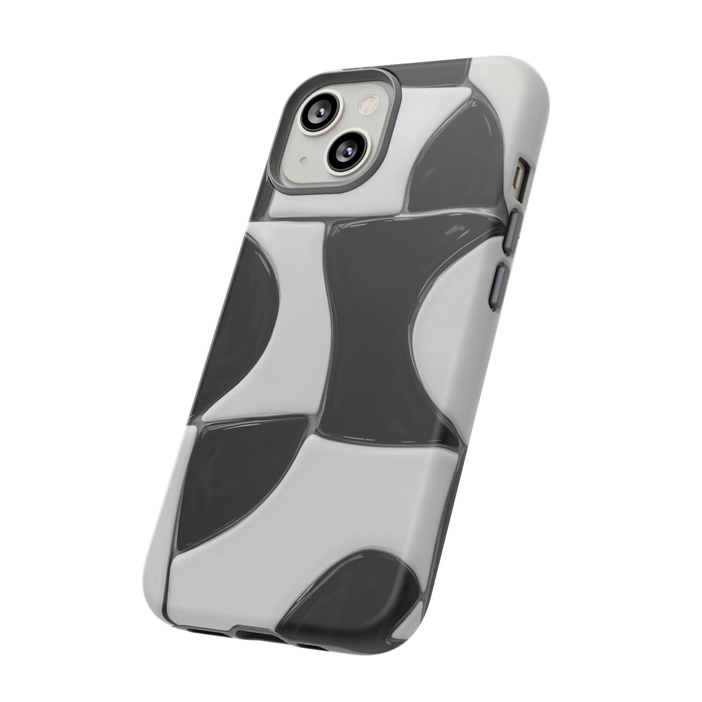 Black & White Abstract Pattern Tough Phone Case