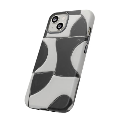 Black & White Abstract Pattern Tough Phone Case