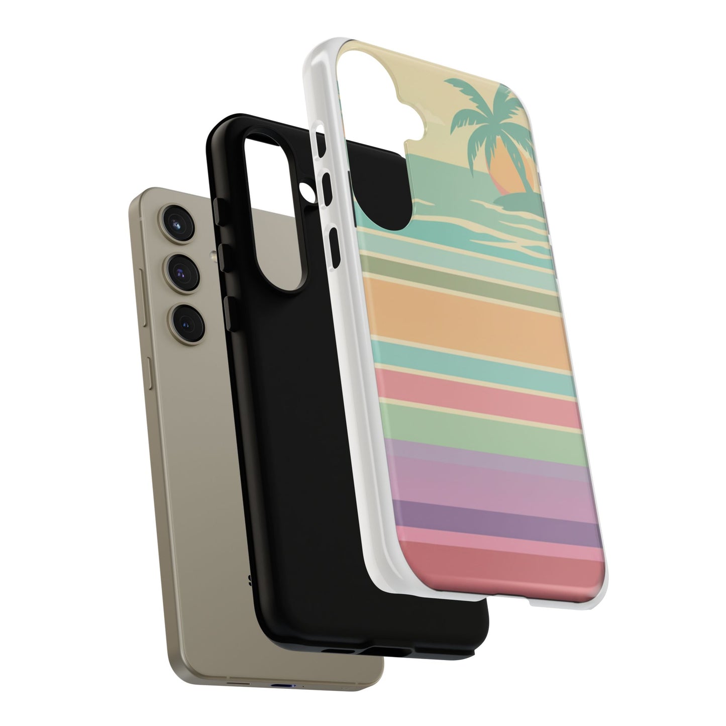 Tough Case — Retro Pastel Sunset Palm Tree Phone Case