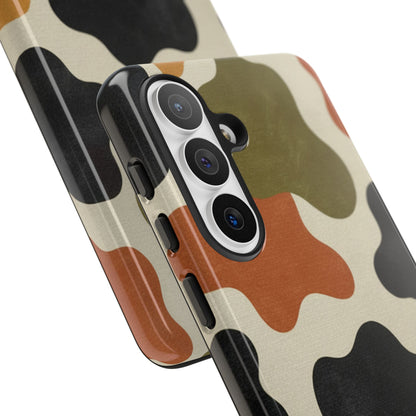 Retro Abstract Camouflage Phone Case — Earth Tone Tough Case