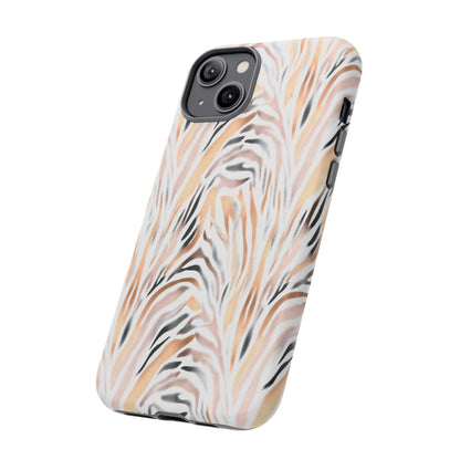 Tough Case — Neutral Watercolor Tiger Stripe Phone Case