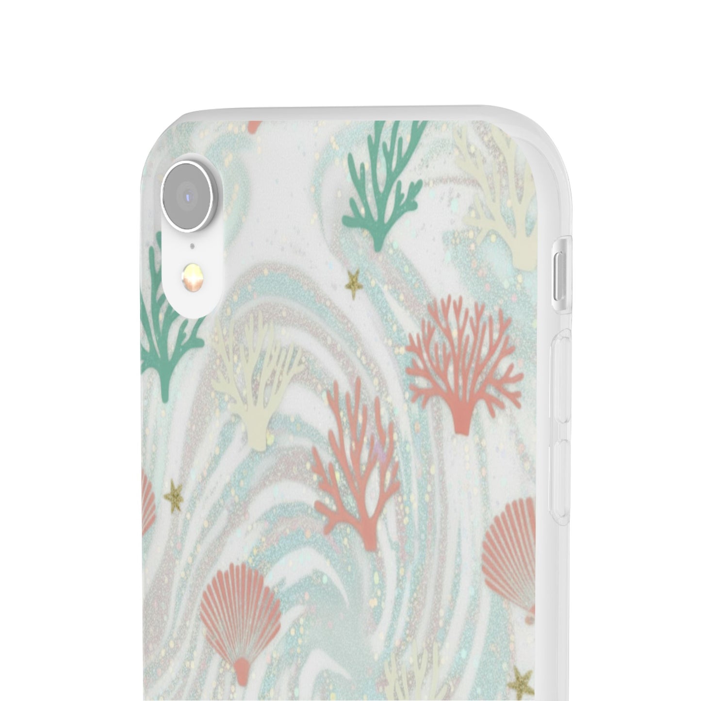 Pastel Seashell Phone Case — Coral Reef Wave iPhone Cover
