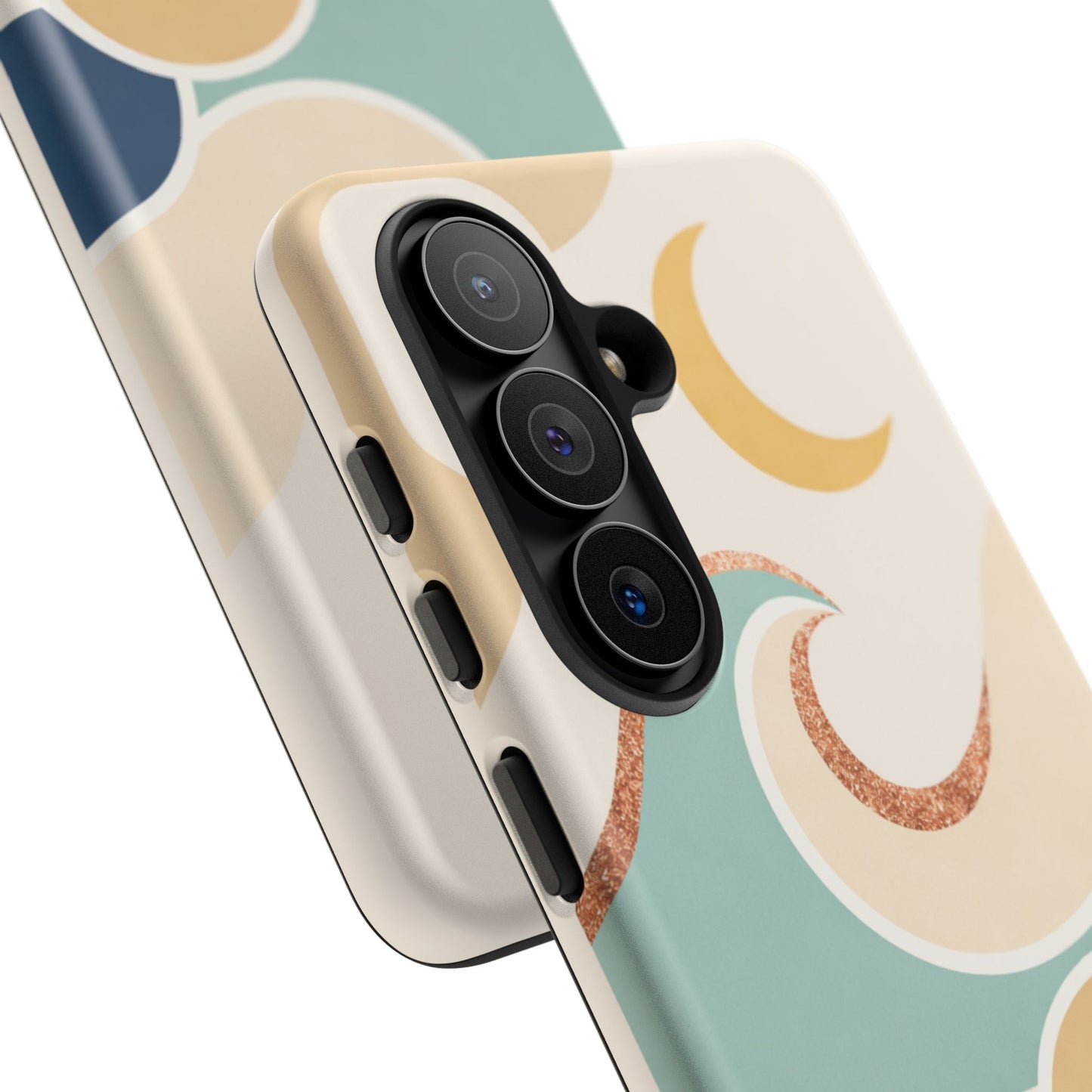Sea Breeze Tough Phone Case — Retro Waves & Shells Design