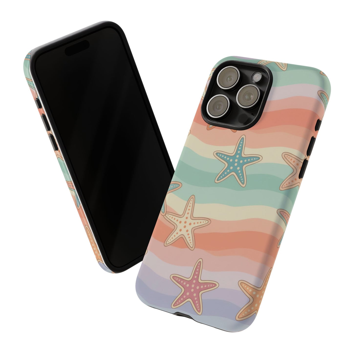 Starfish Wave Tough Phone Case — Pastel Beach Protective Cover