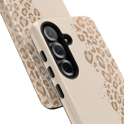 Phone Case – Beige Leopard Print Protective Cover