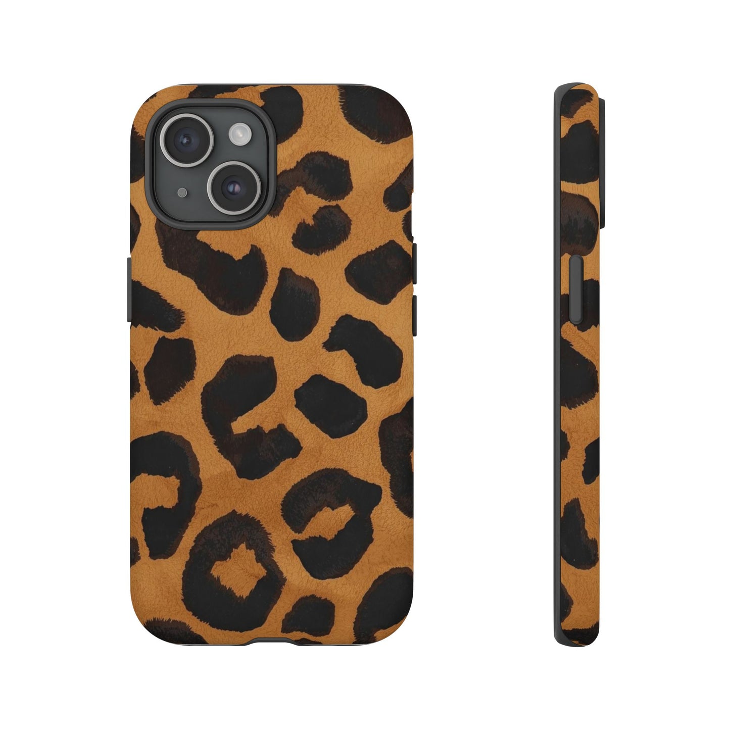 Leopard Print Tough Phone Case — Protective Animal Print iPhone Case