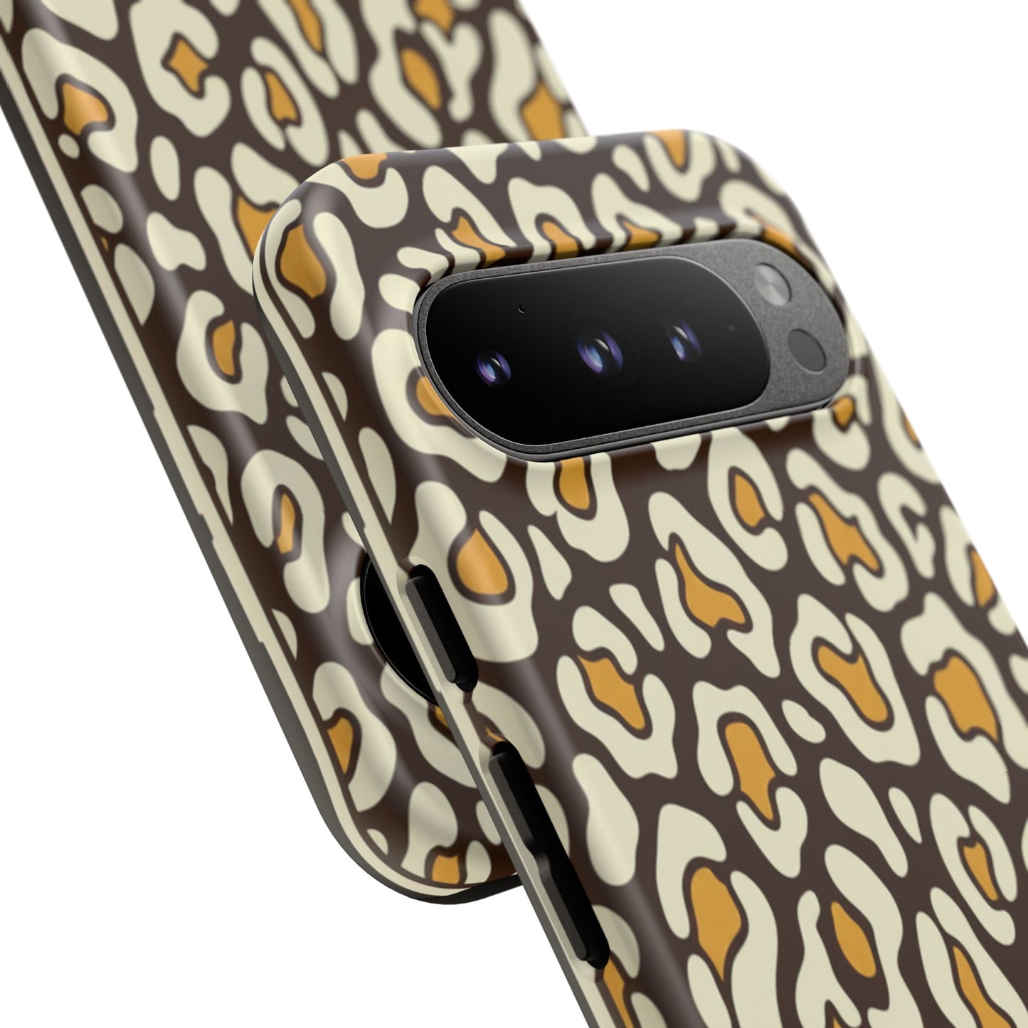 Leopard Print Tough Phone Case — Durable Protective iPhone Cover