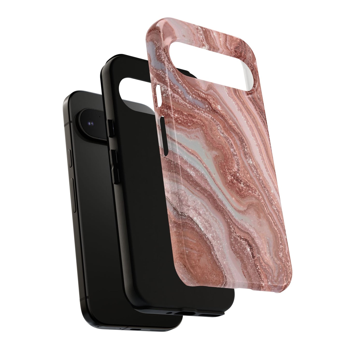 Rose Gold Marble Tough Phone Case