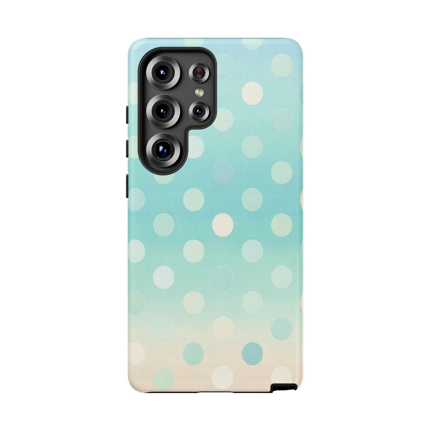 Abstract Palm Tough Phone Case — Minimal Coastal Blue Protective Cover