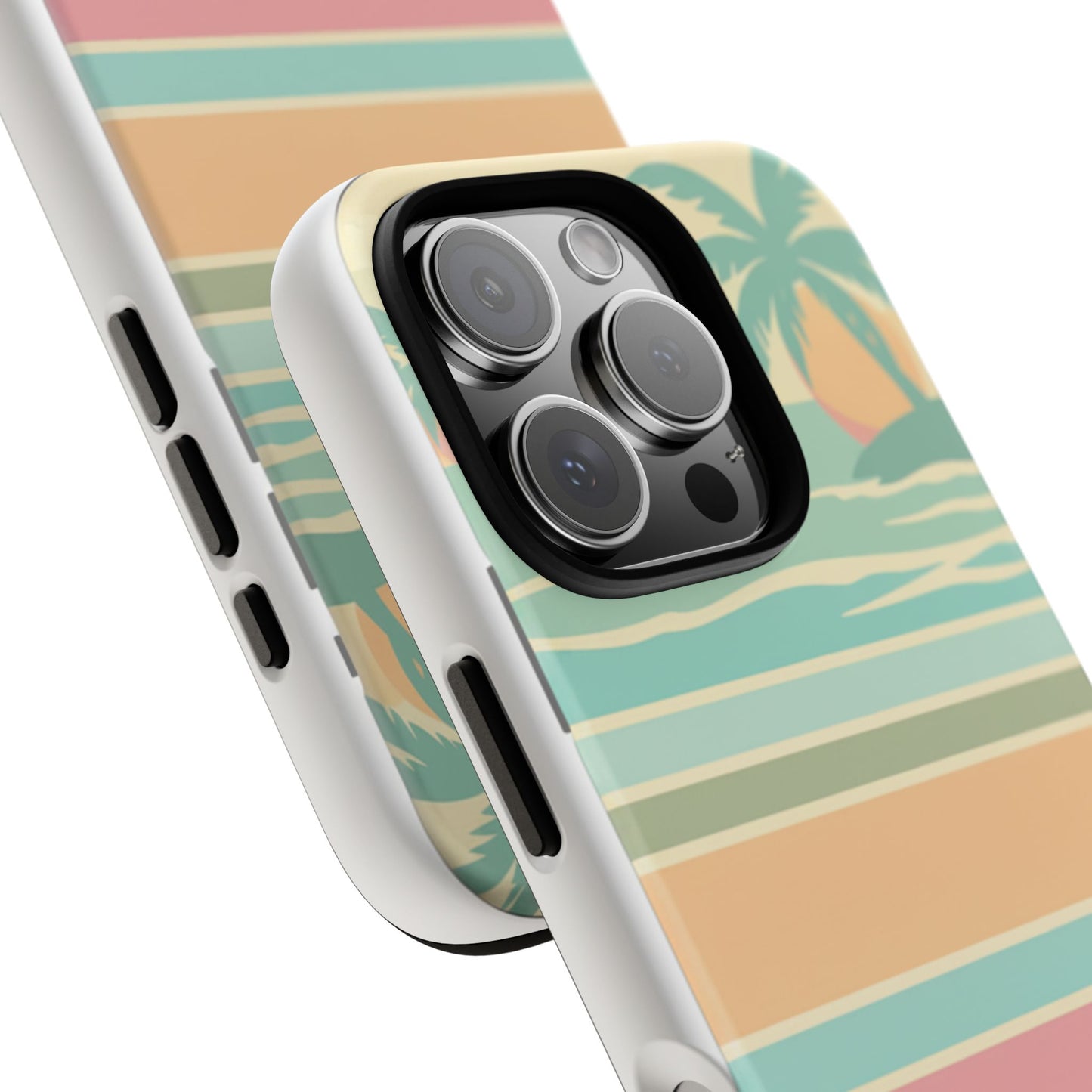 Tough Case — Retro Pastel Sunset Palm Tree Phone Case