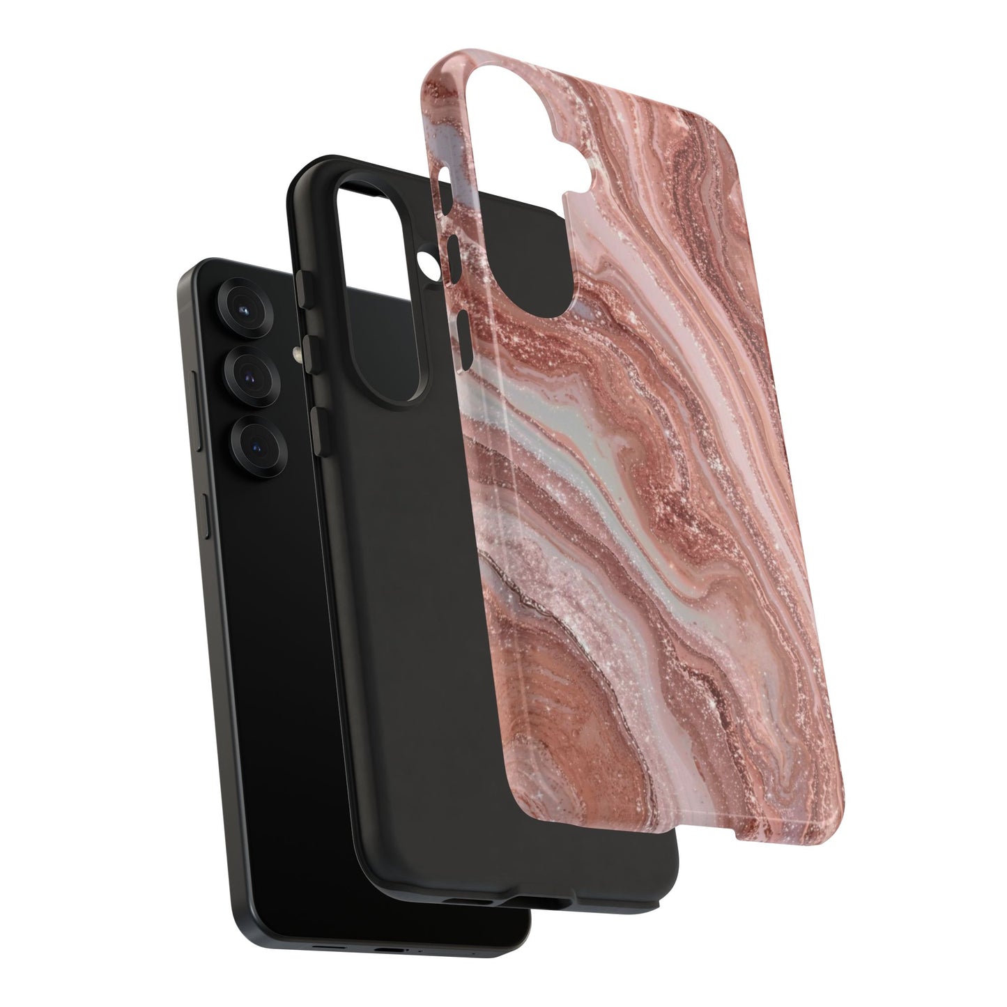 Rose Gold Marble Tough Phone Case