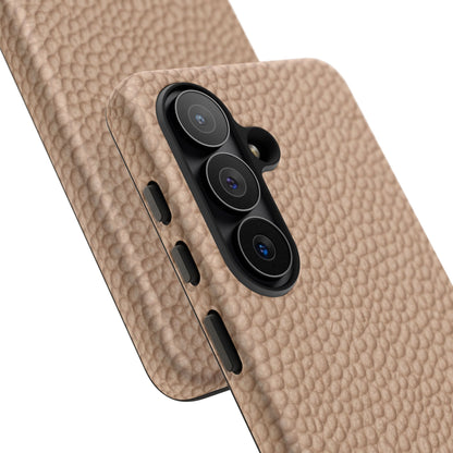 Pebbled Leather Texture Tough Phone Case — Protective iPhone Cover
