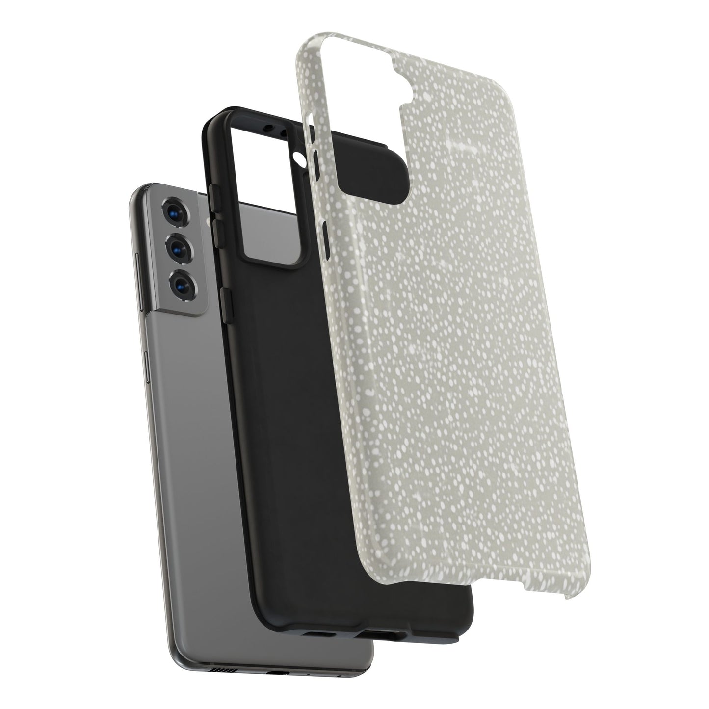 Speckled Gray Tough Phone Case — Protective Shockproof iPhone Cover