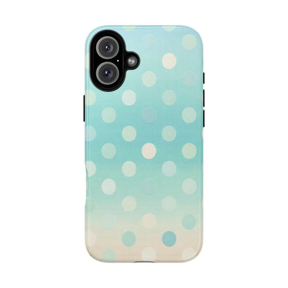 Abstract Palm Tough Phone Case — Minimal Coastal Blue Protective Cover