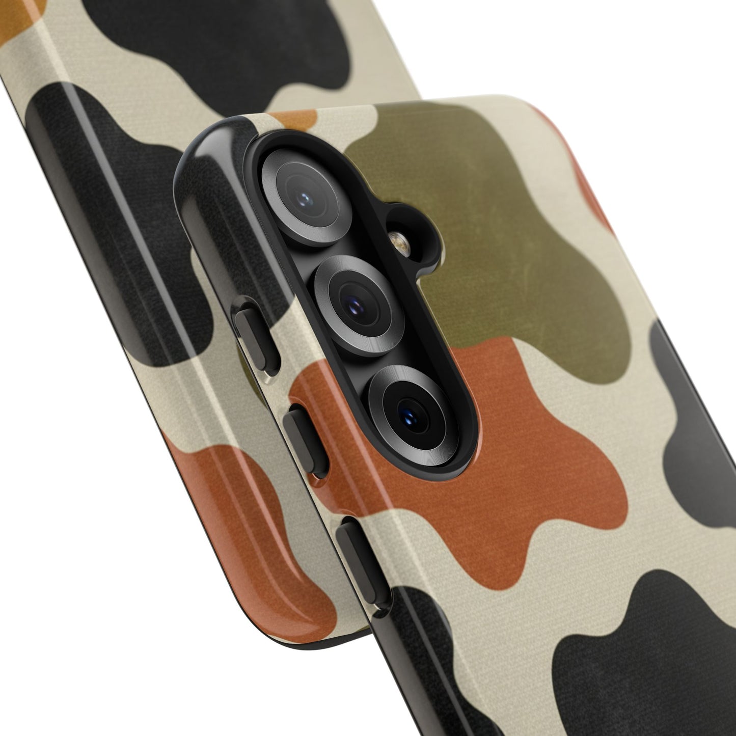 Retro Abstract Camouflage Phone Case — Earth Tone Tough Case