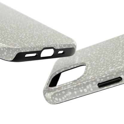 Speckled Gray Tough Phone Case — Protective Shockproof iPhone Cover