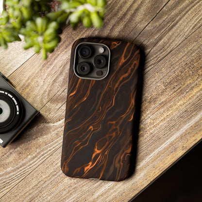 Copper Swirl Phone Case — Tough Protective iPhone Cover