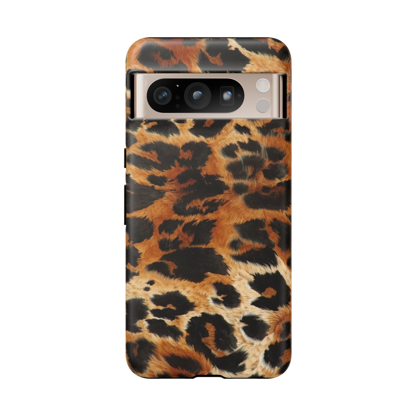 Leopard Print Tough Phone Case – Rugged Protective iPhone Cover