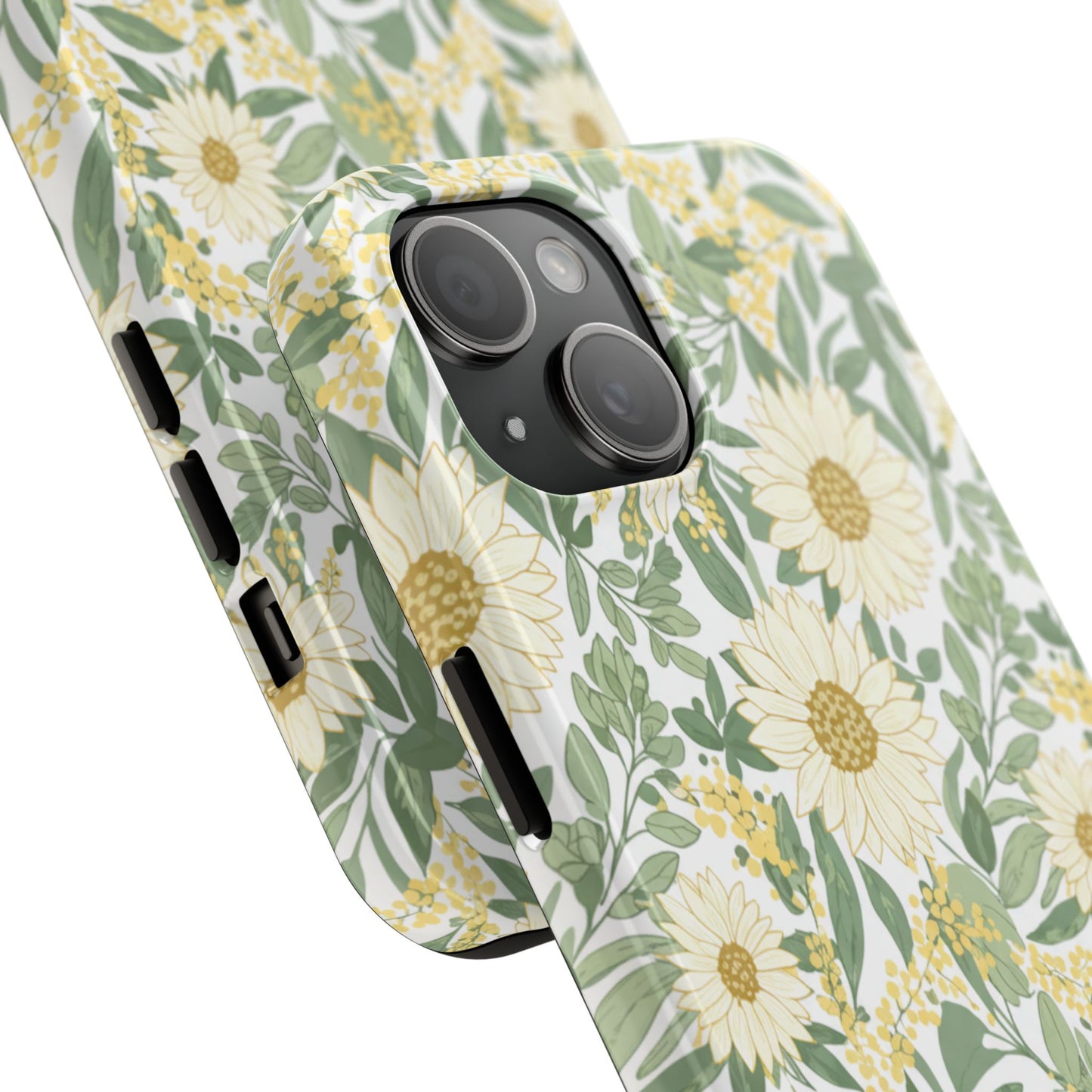Daisy Meadow Tough Phone Case — Floral Protective Phone Cover