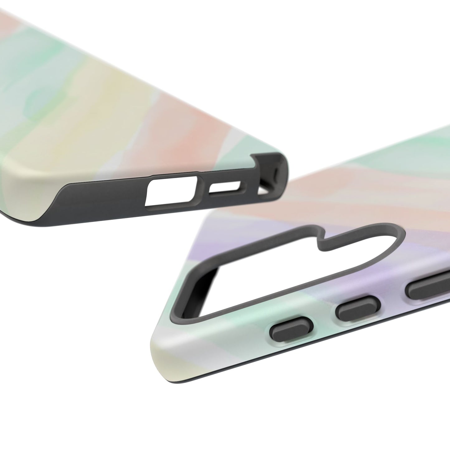 Pastel Watercolor Stripe Tough Phone Case