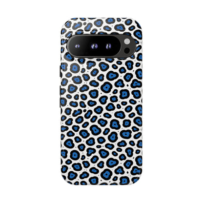 Blue Leopard Print Phone Case – Tough Protective Cover