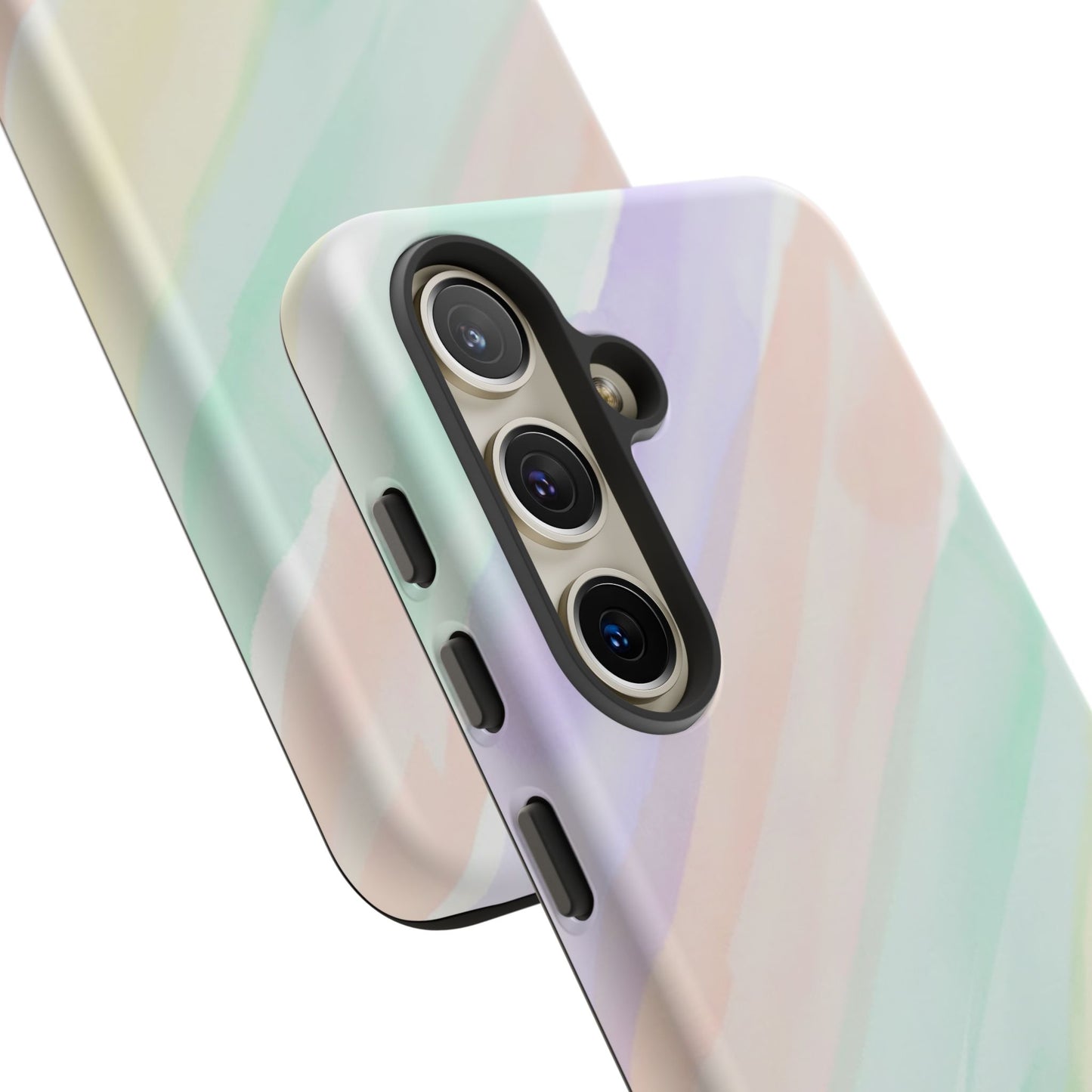 Pastel Watercolor Stripe Tough Phone Case