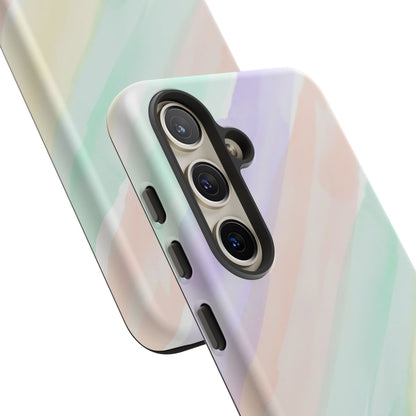 Pastel Watercolor Stripe Tough Phone Case