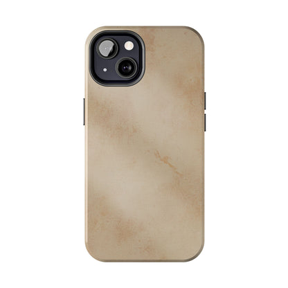 Tough Phone Case — Vintage Beige Marble Protective Phone Cover