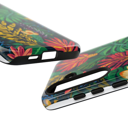 Tropical Floral Phone Case — Vibrant Jungle Leaf Protective Cover