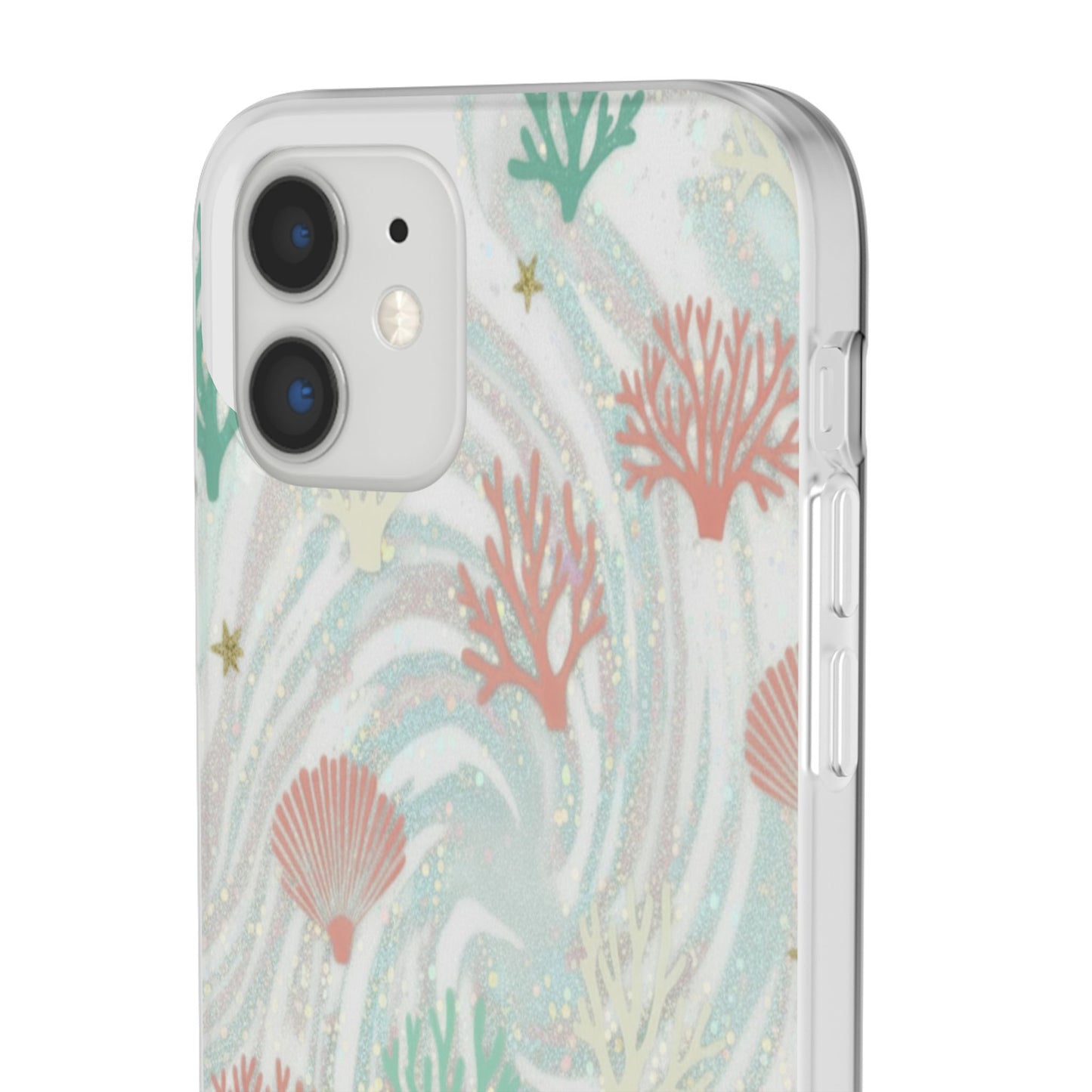 Pastel Seashell Phone Case — Coral Reef Wave iPhone Cover