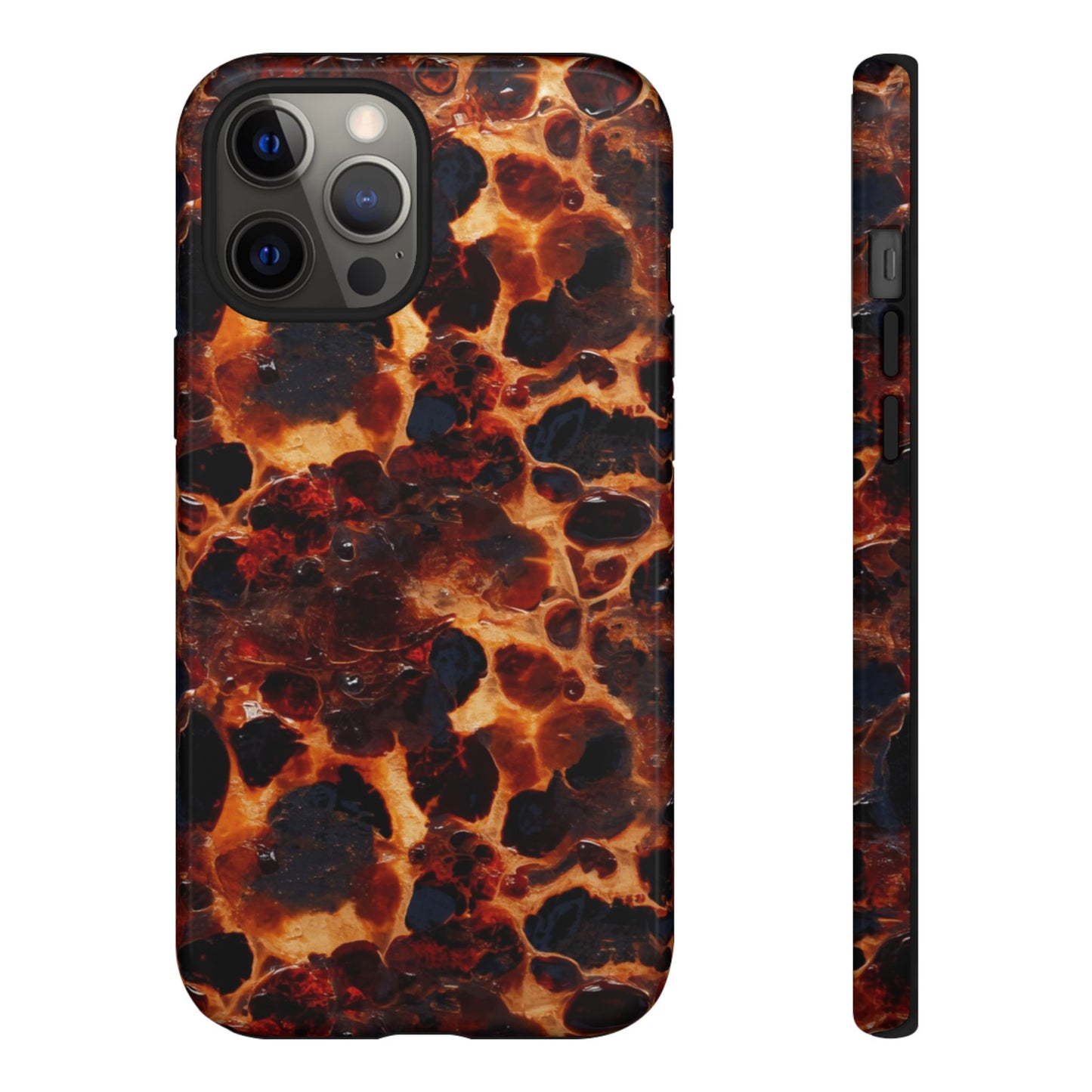 Tortoiseshell Phone Case — Protective iPhone Cover with Classic Amber Pattern