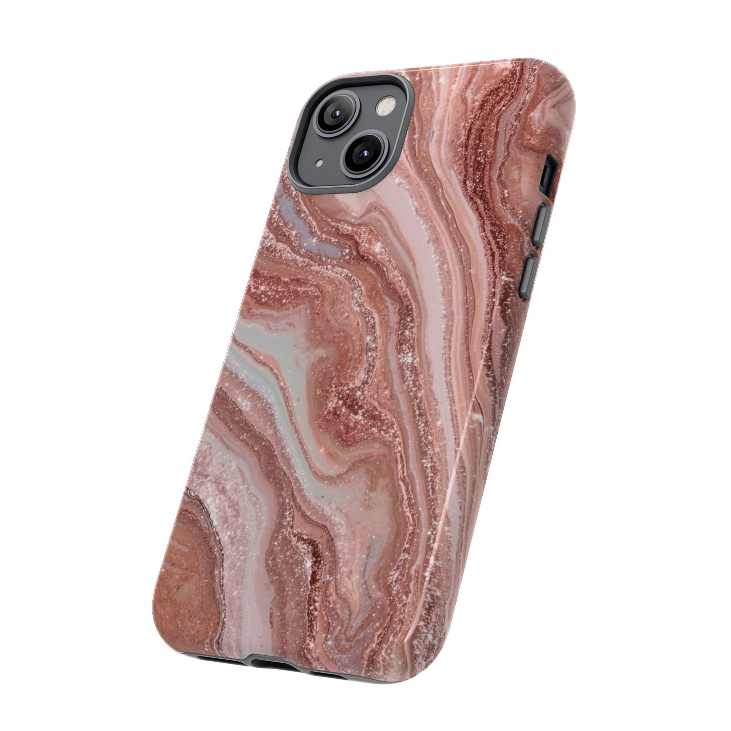 Rose Gold Marble Tough Phone Case