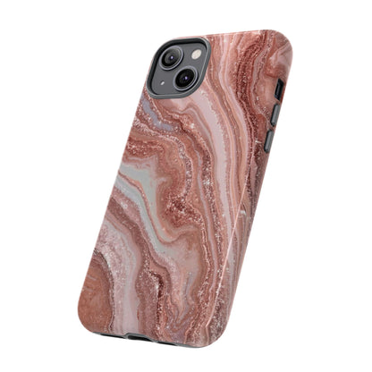 Rose Gold Marble Tough Phone Case