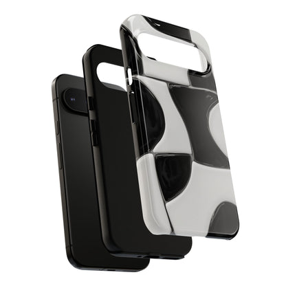 Black & White Abstract Pattern Tough Phone Case